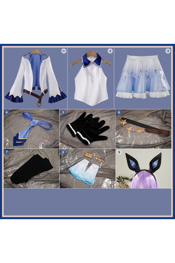 2XXT Cosplay Uma Musume Pretty Derby Daring Tact Pure White Race Outfit Cosplay Costume